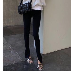 Zara side slit high waisted legging pants